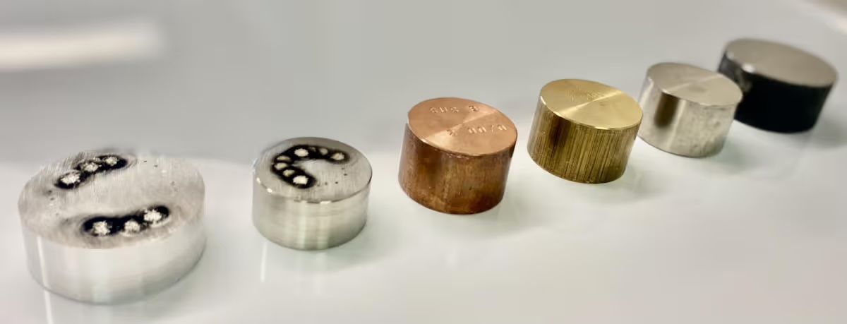 A selection of metal samples analysed by Metal Spark
